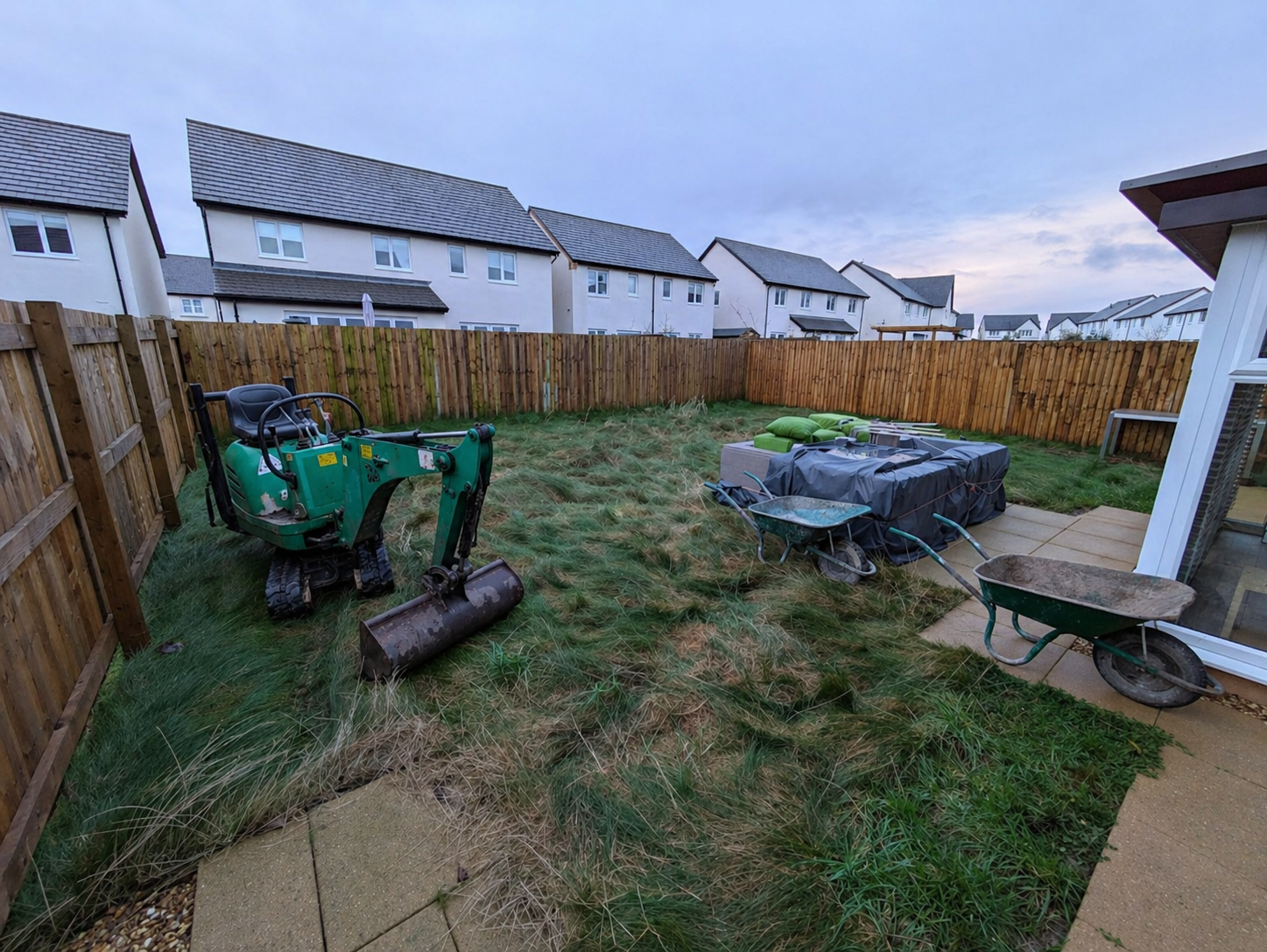 After garden transformation