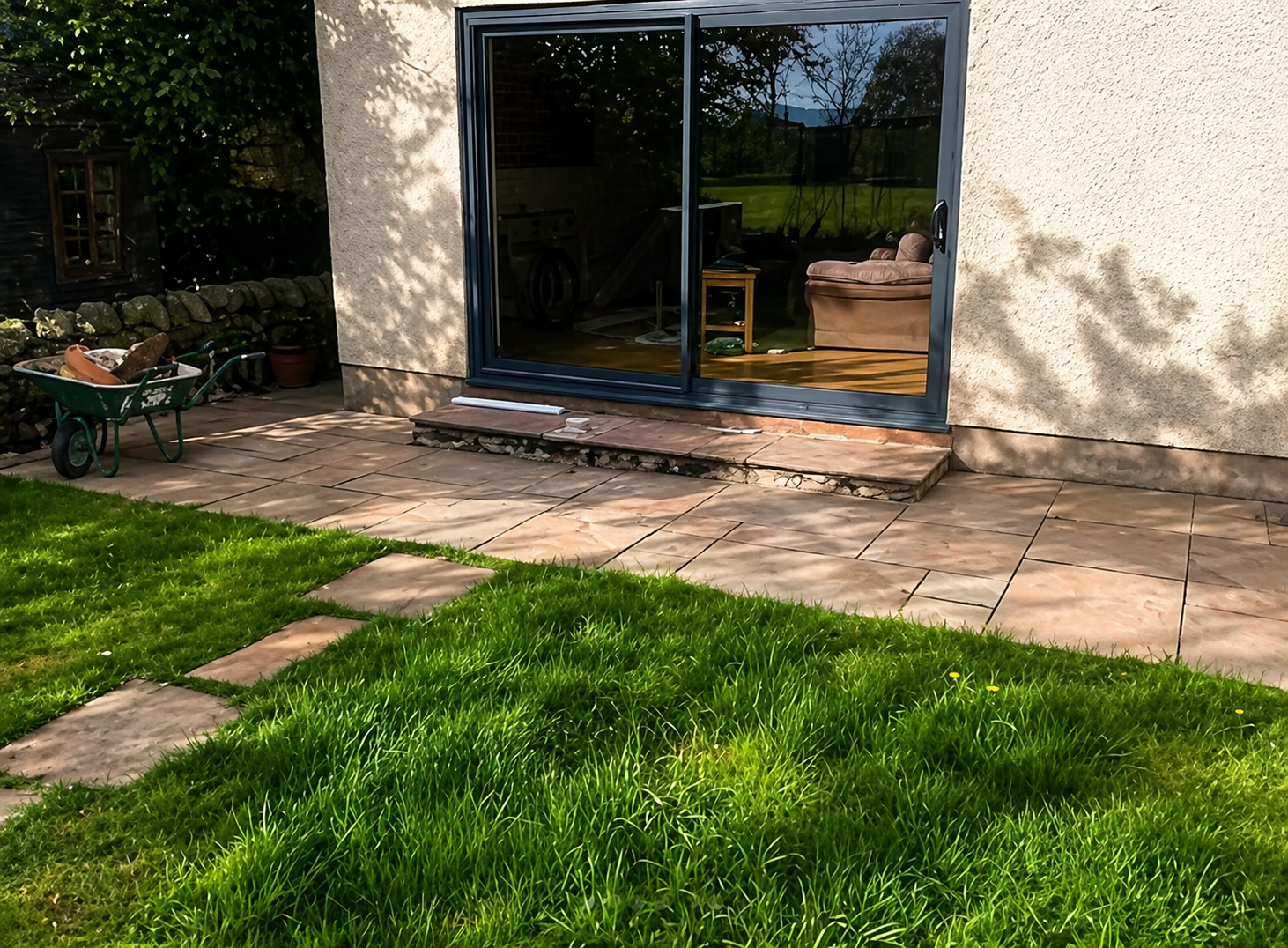After landscaping project
